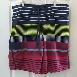 Men's Op Striped Cargo Swim Trunks (XL 40/42)